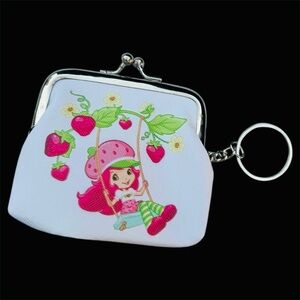 Strawberry Girl Coin Purse with Keychain